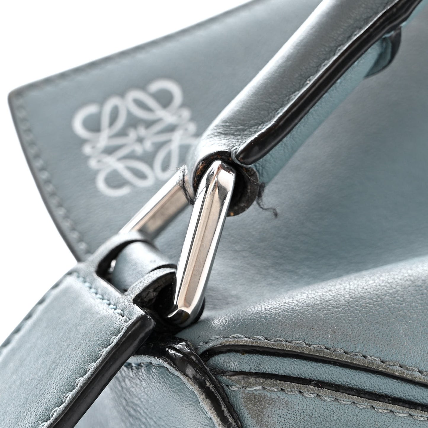 Calfskin Small Puzzle Bag Stone Blue