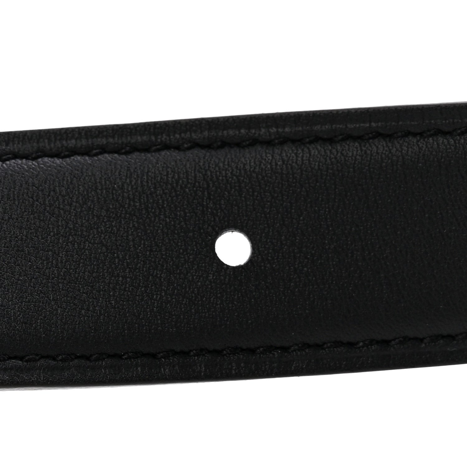 Hermes Swift Epsom 24mm Mini H Belt 85 34 Black Etoupe 4 of 6
