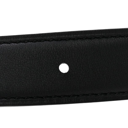 Hermes Swift Epsom 24mm Mini H Belt 85 34 Black Etoupe 4 of 6