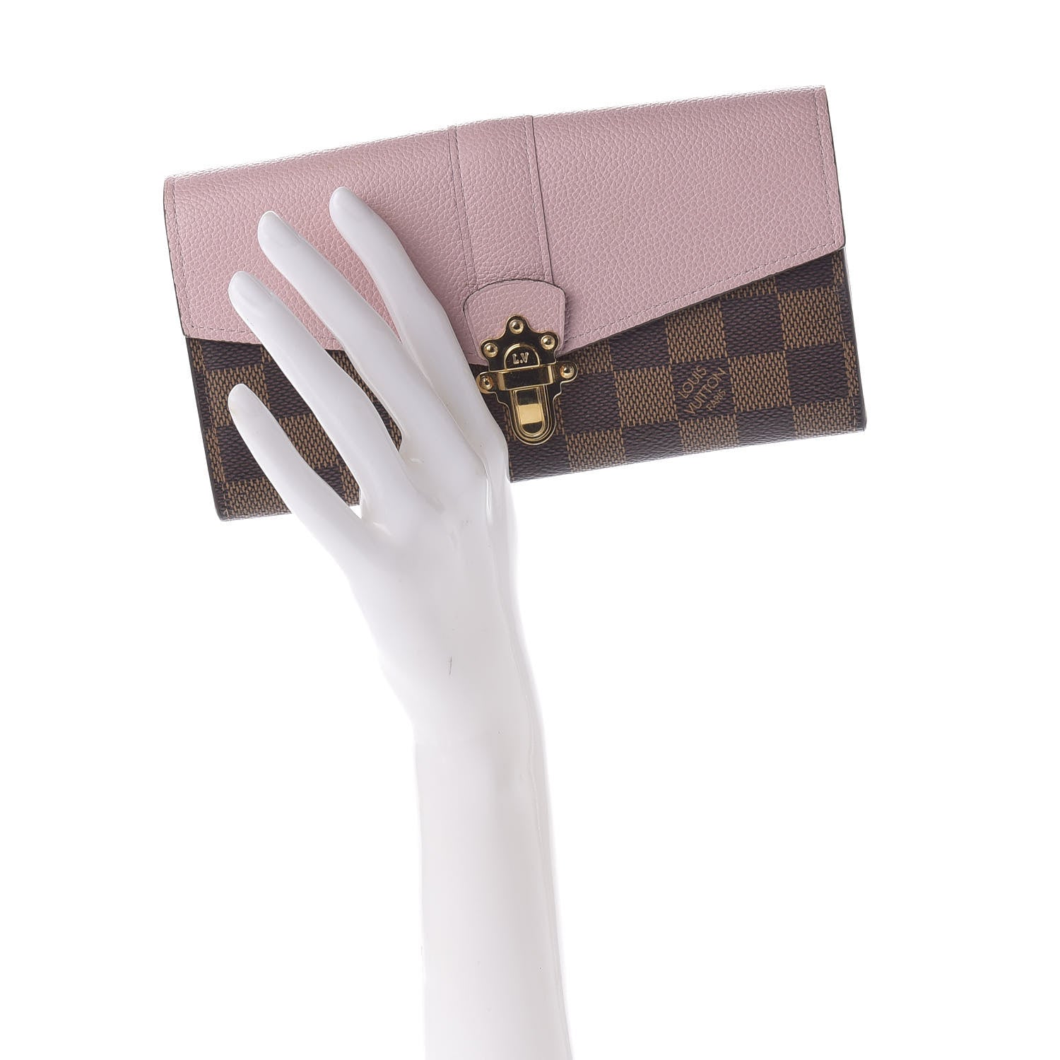 Louis Vuitton Damier Ebene Clapton Wallet Magnolia 2 of 7