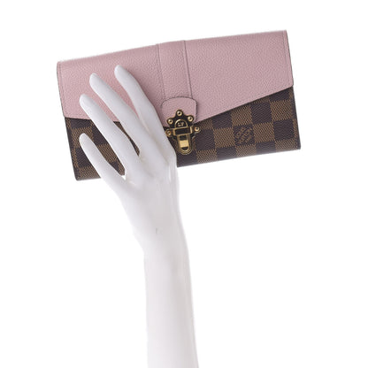 Louis Vuitton Damier Ebene Clapton Wallet Magnolia 2 of 7