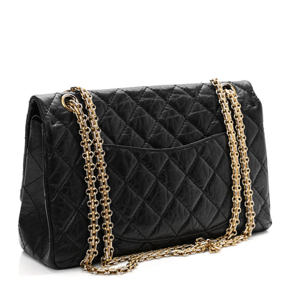 Chanel Aged Calfskin Quilted 2.55 Reissue 226 Flap Black 3 of 11