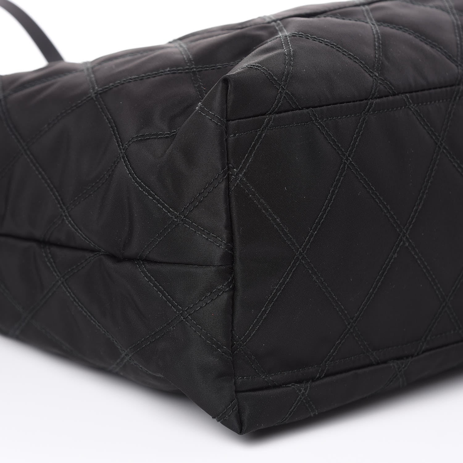 Prada Tessuto Nylon Quilted Shopping Tote Black 8 of 11