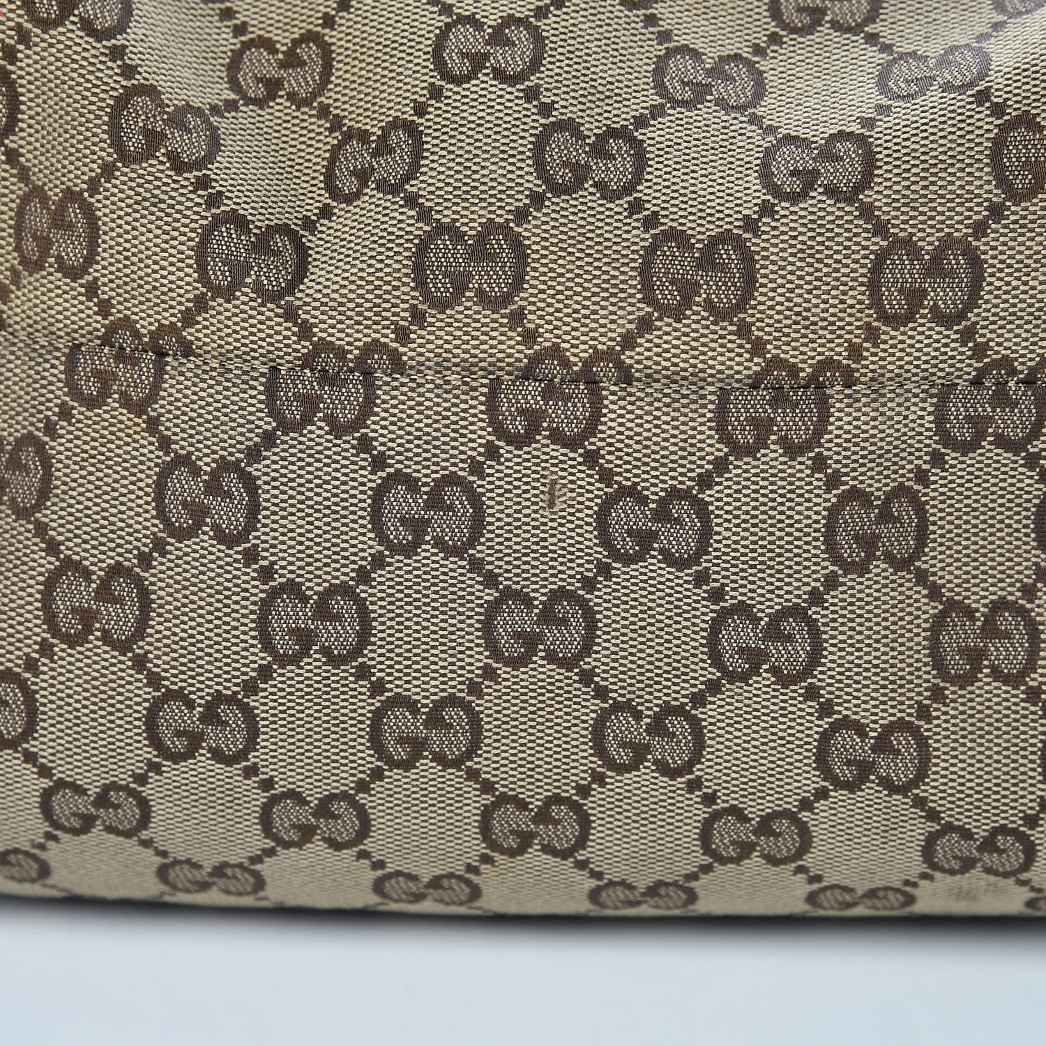 Gucci GG Monogram Medium Web Handle Vertical Tote Dark Brown 12 of 14