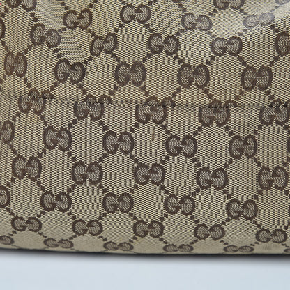 Gucci GG Monogram Medium Web Handle Vertical Tote Dark Brown 12 of 14