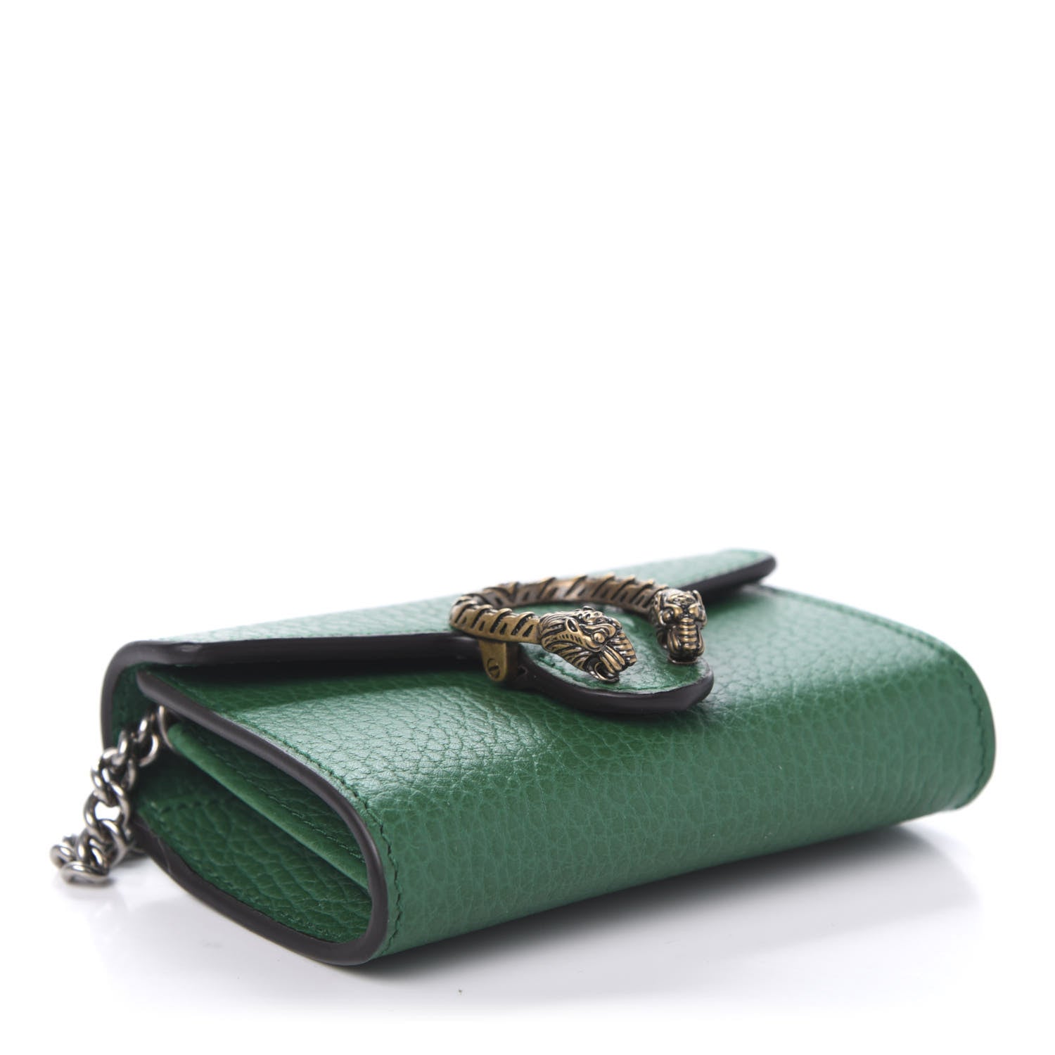 Gucci Calfskin Dionysus Coin Purse Emerald 4 of 10
