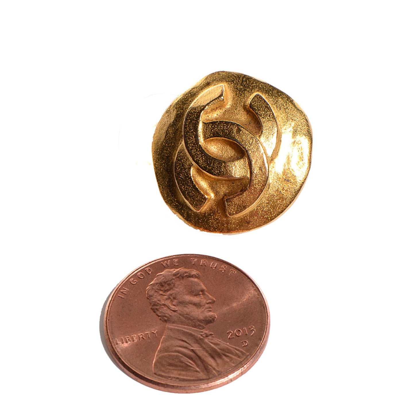 CC Clip On Earrings Gold