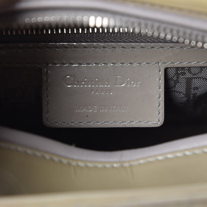 Christian Dior Patent Cannage Medium Lady Dior Grey 10 of 14