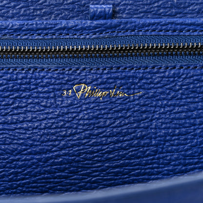 3.1 Phillip Lim Textured Calfskin Large Pashli Satchel Cobalt 6 of 10