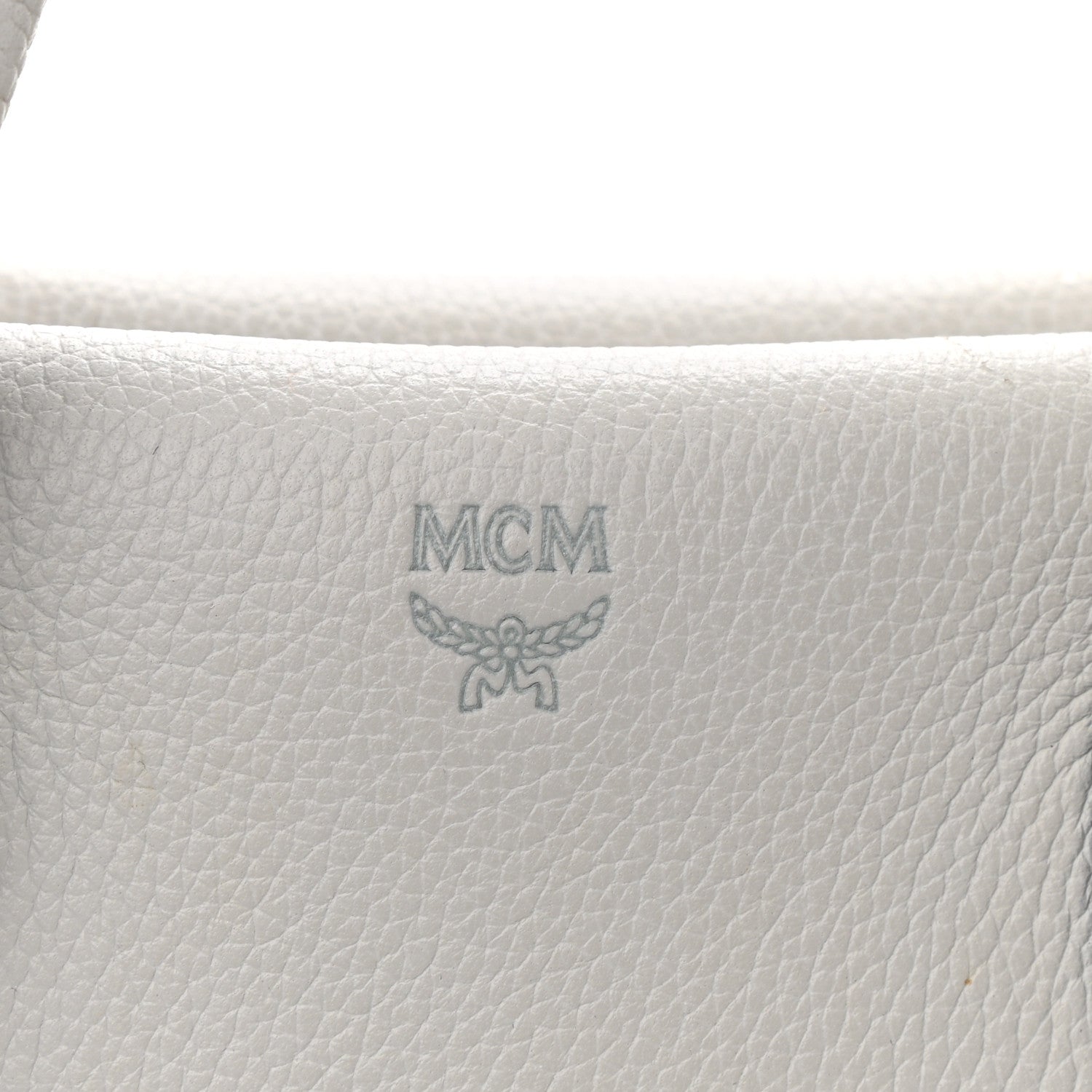 MCM Grained Calfskin Large Milla Tote Whisper Grey 6 of 15