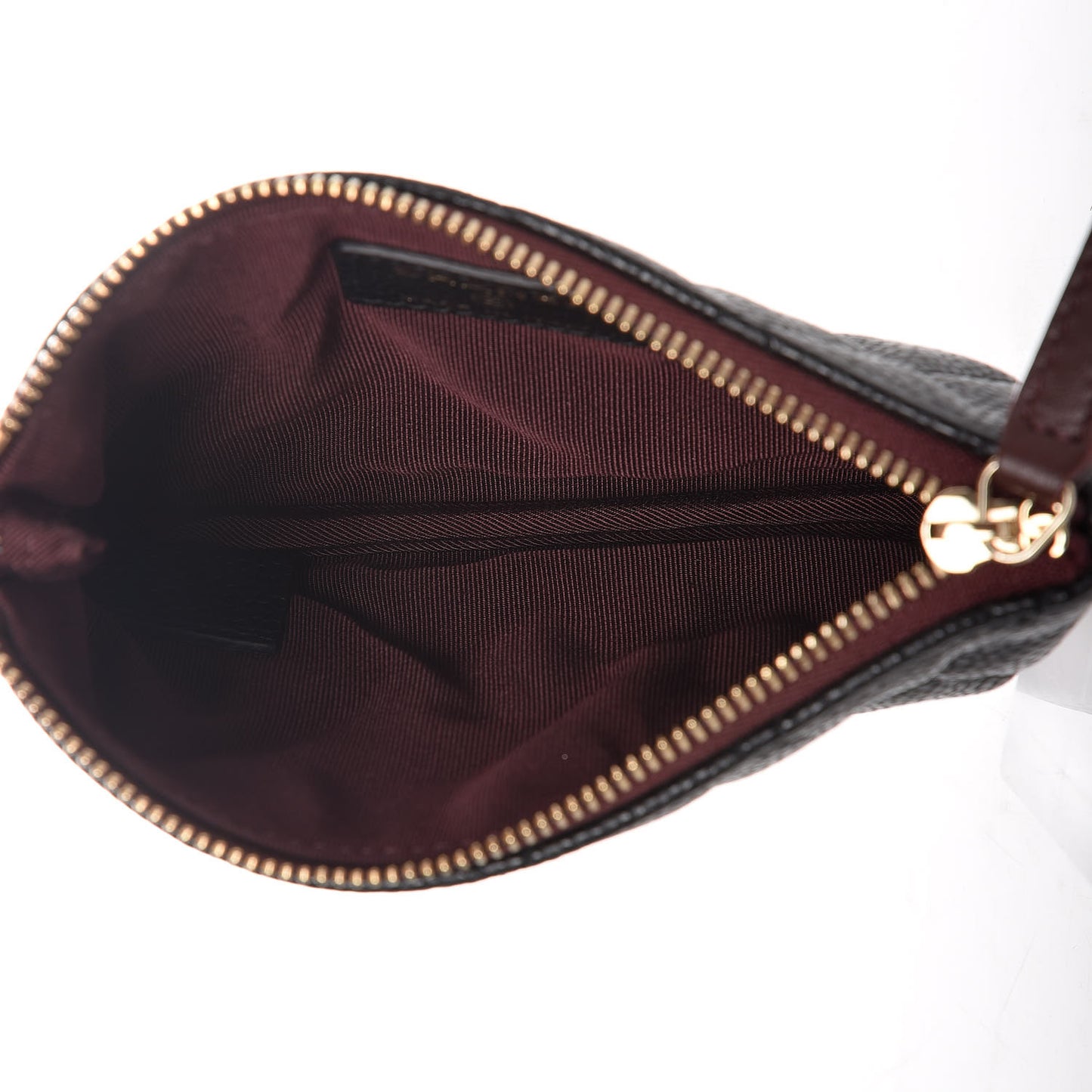 Caviar Quilted Small Cosmetic Case Black