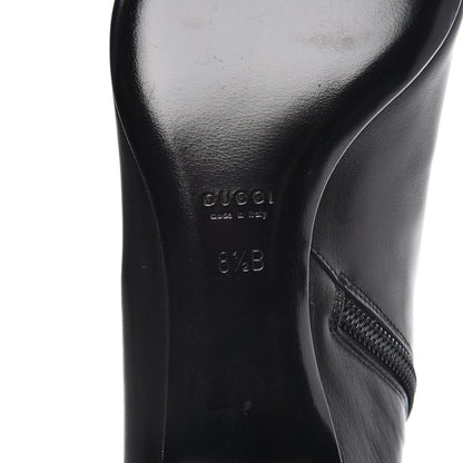 Gucci Calfskin Silk Lifford Boots 8.5 Black 5 of 9