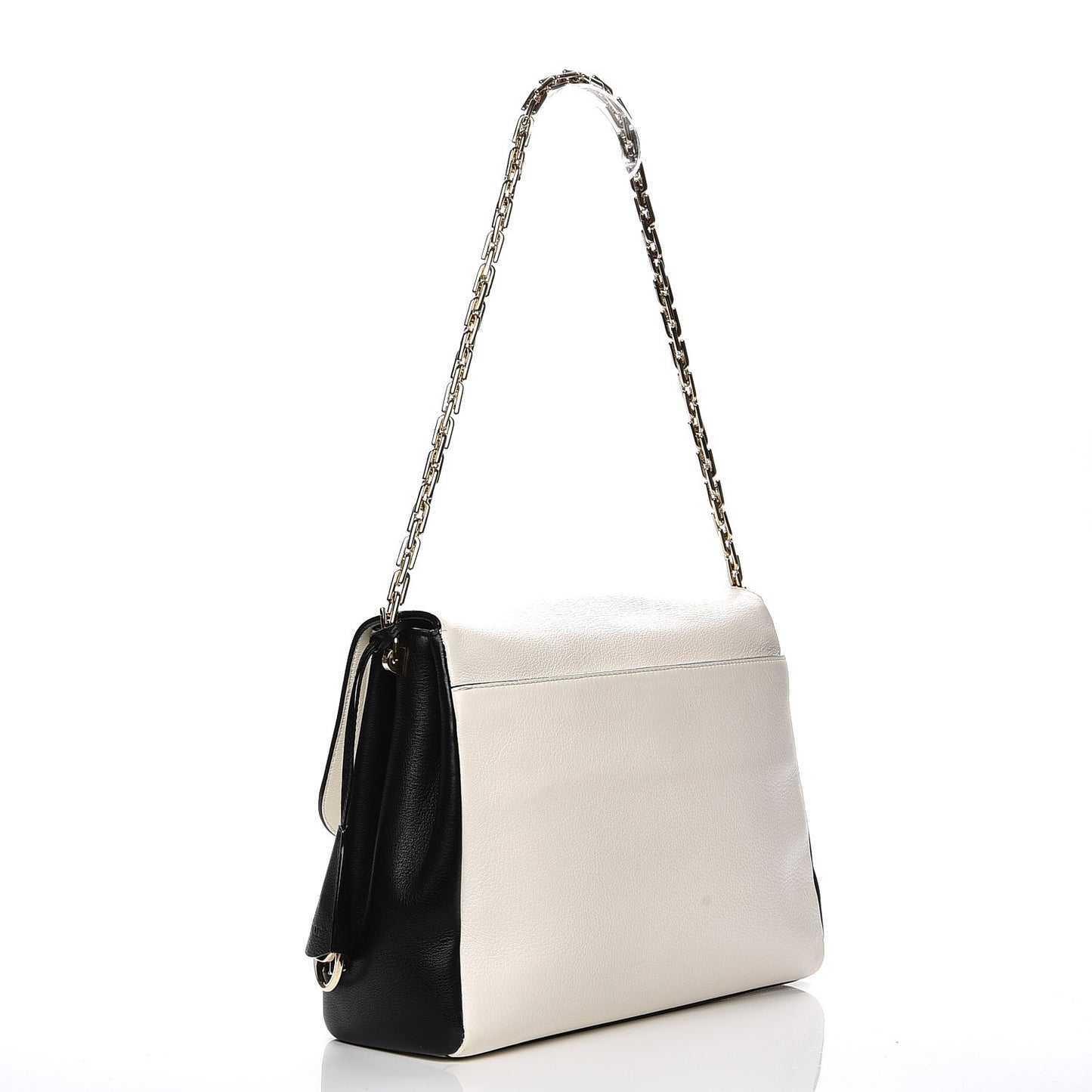 Calfskin Large Diorling Black Latte
