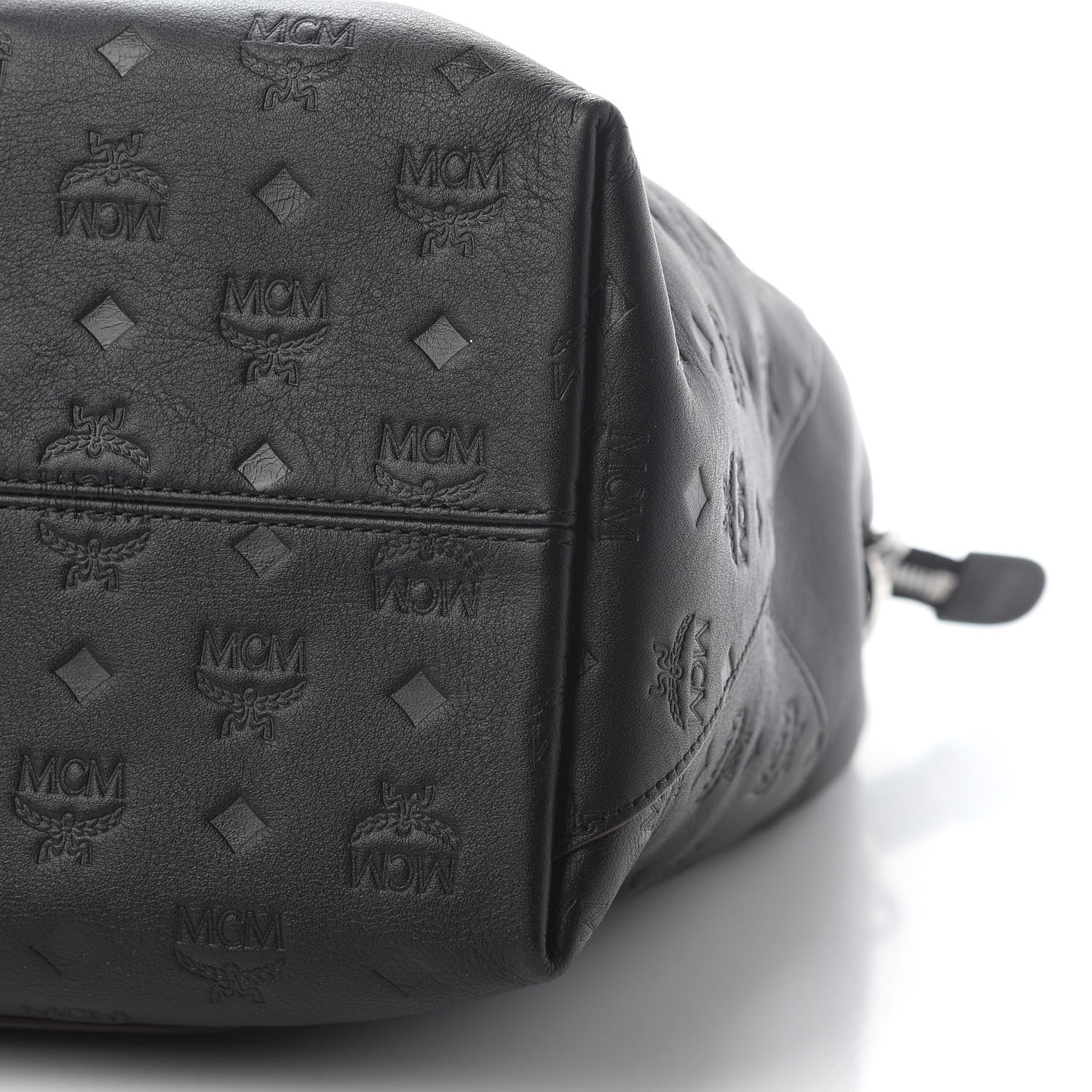 MCM Calfskin Ottomar Monogram Large Klara Hobo Black 4 of 7