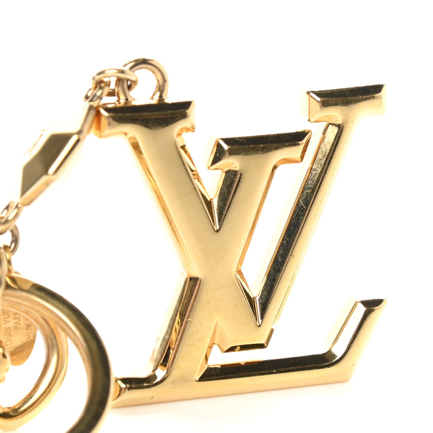 LV Facettes Bag Charm Key Holder Gold
