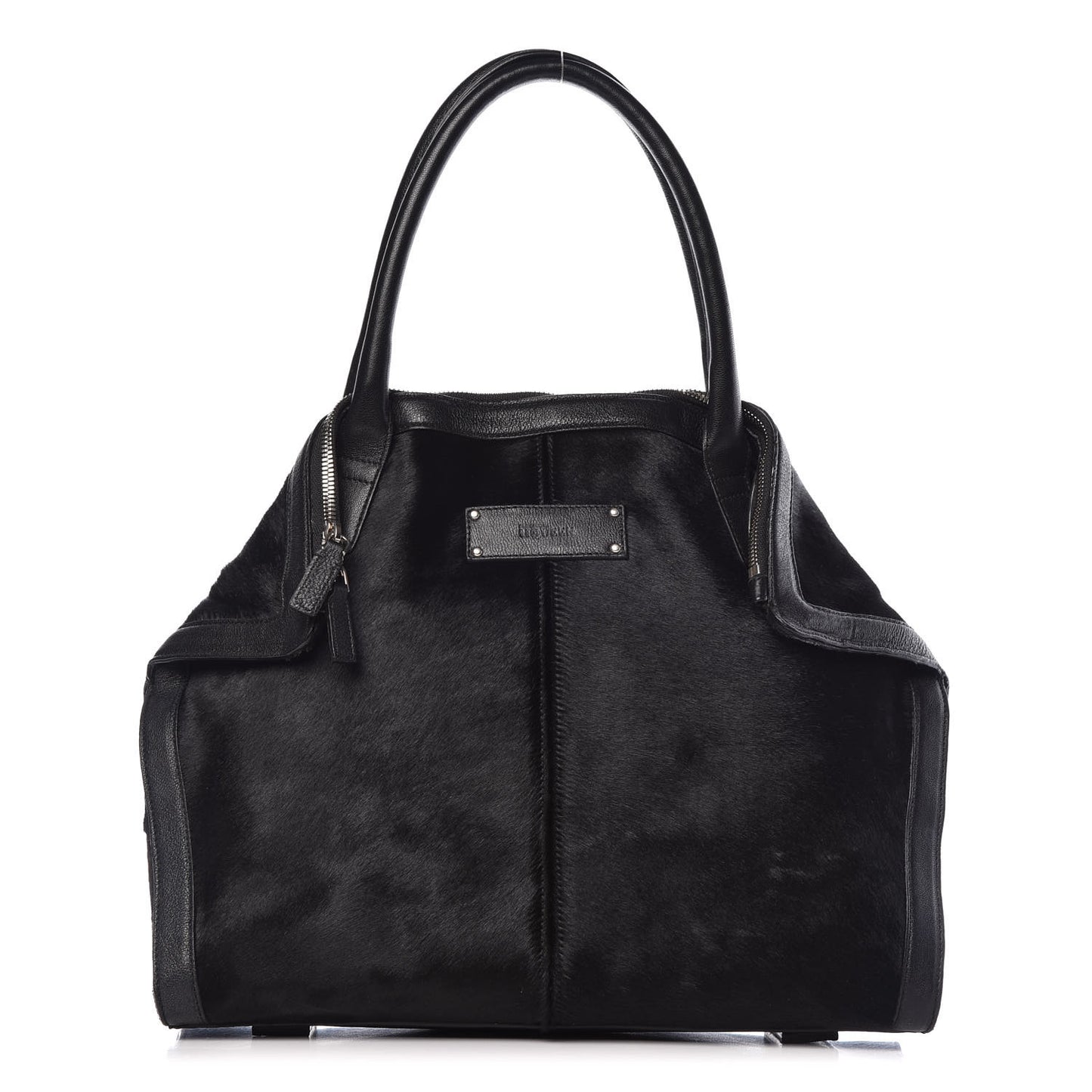 Pony Hair Mini De Manta Tote Black