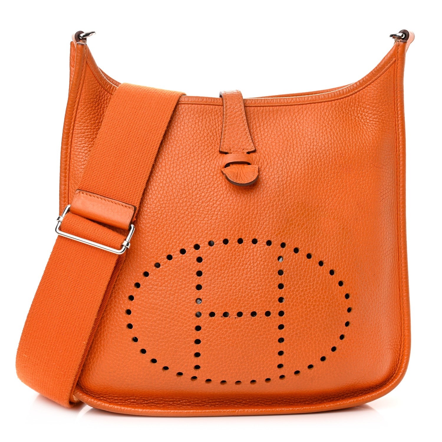Hermes Taurillon Clemence Evelyne III PM Orange 1 of 16