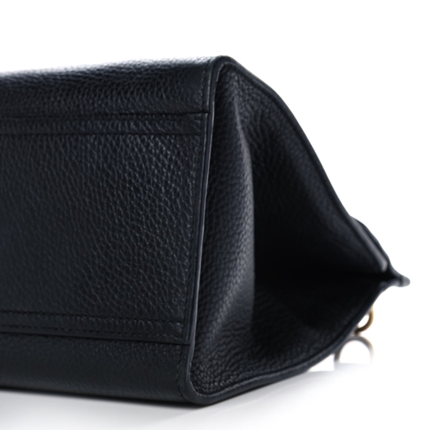 Gucci Calfskin Small GG Marmont Top Handle Bag Black 12 of 15