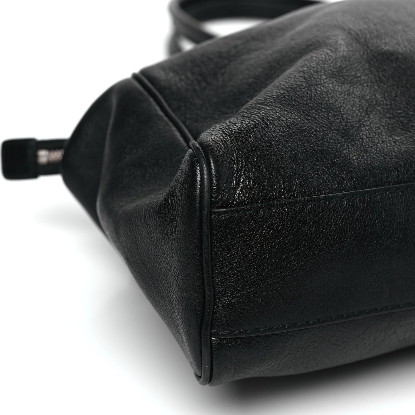 Calfskin Large Re(Belle) Top Handle Bag Black