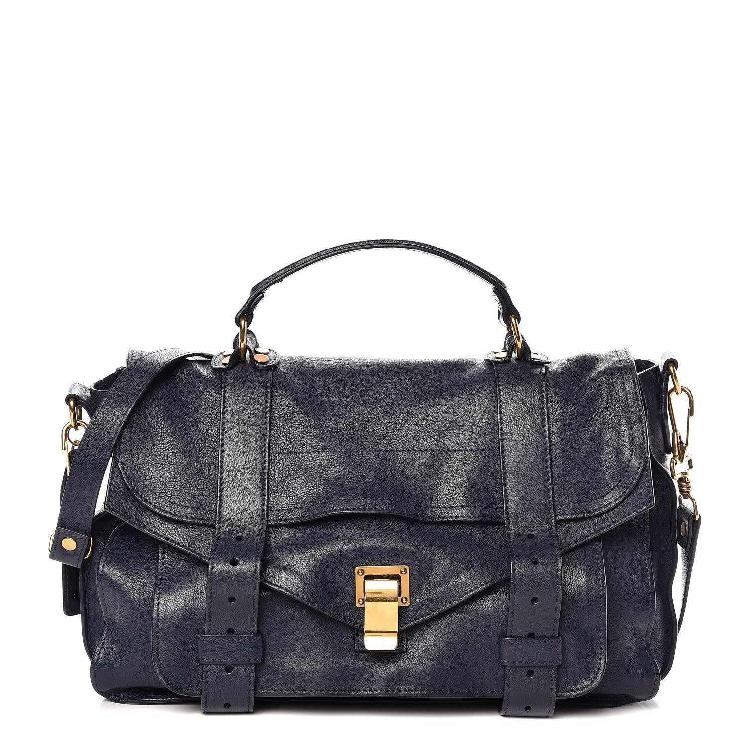 Proenza Schouler Lambskin Medium PS1 Satchel Midnight 1 of 19