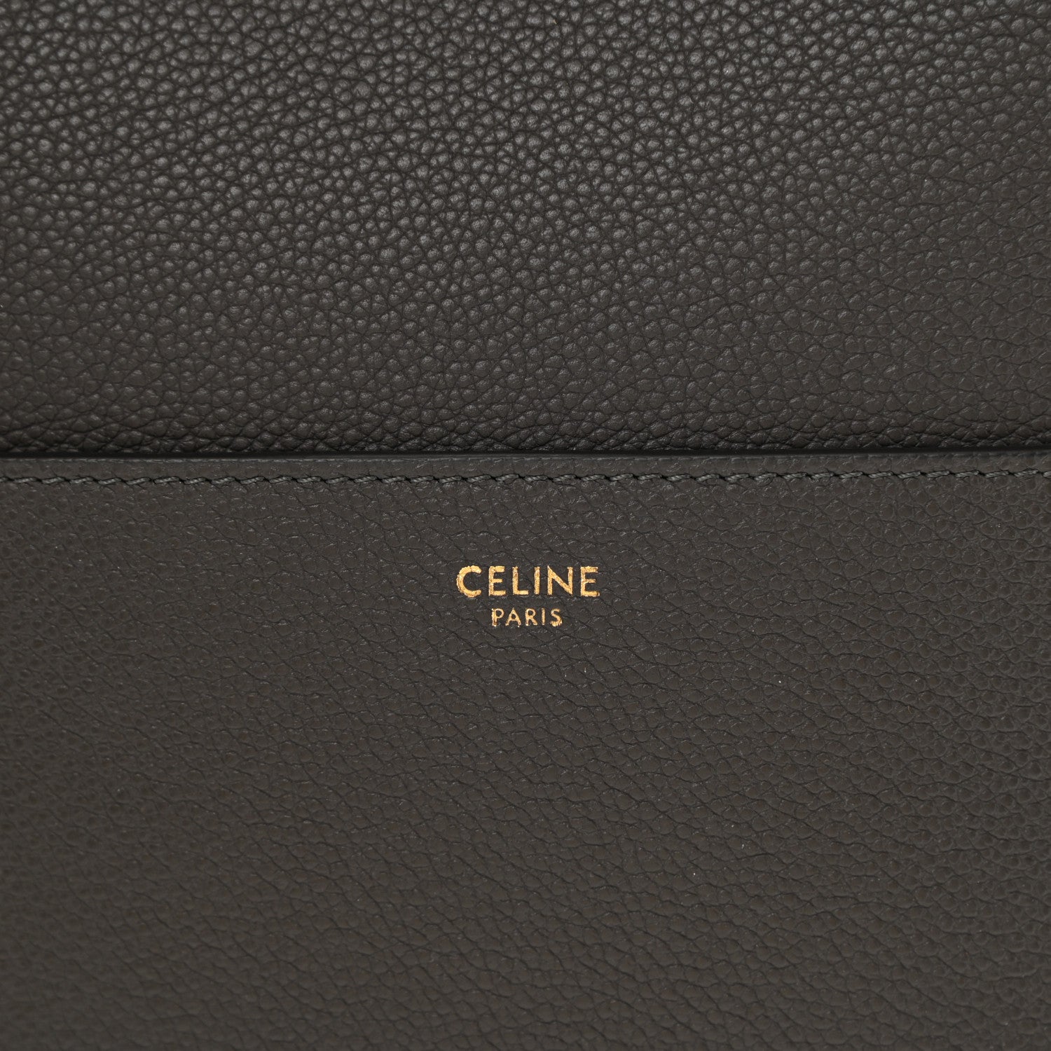 Celine Soft Grained Calfskin Sangle Bucket Bag Grey 6 of 9