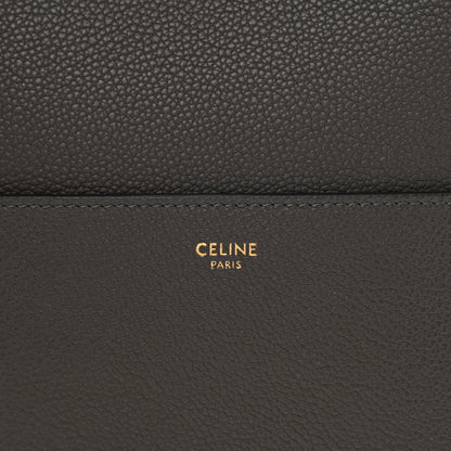 Celine Soft Grained Calfskin Sangle Bucket Bag Grey 6 of 9