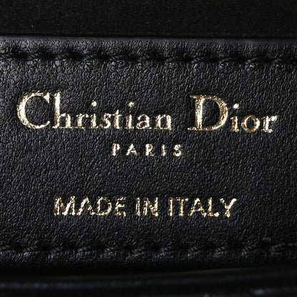 Christian Dior Lambskin Cannage Butterfly Studs Small Lady Dior Black 5 of 9