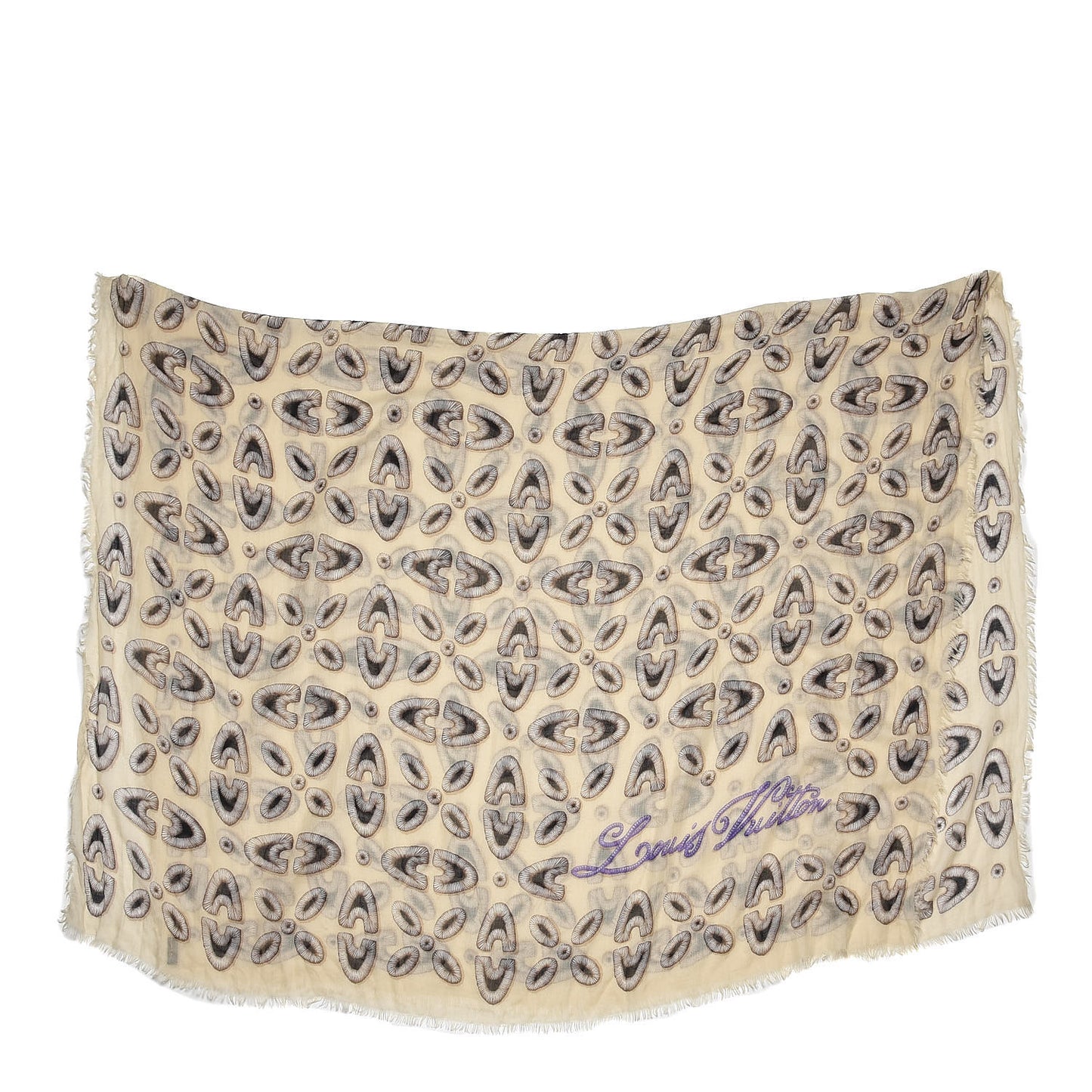 Cashmere Silk Stole Beige