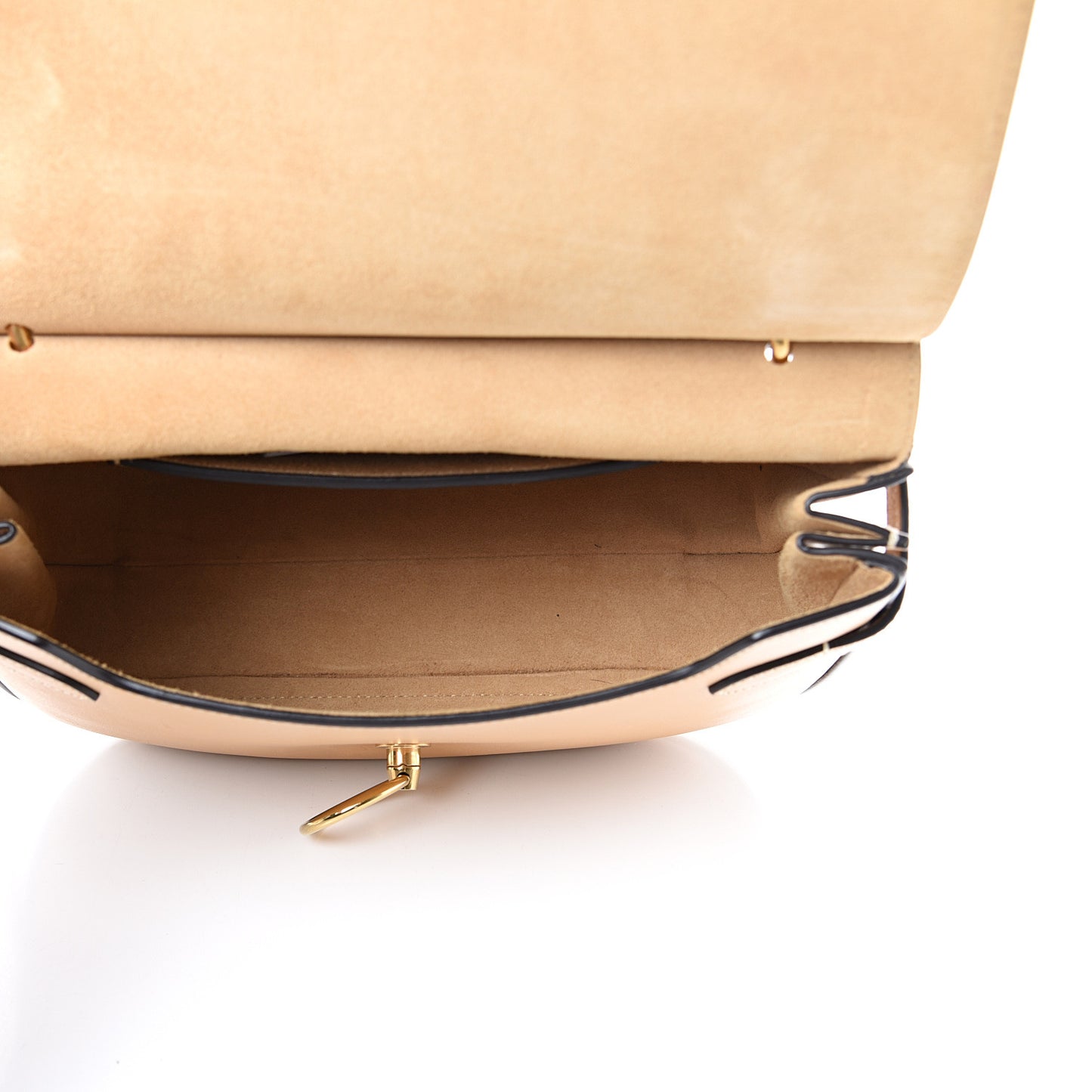 Silky Calfskin Amberley Satchel Dark Golden Yellow