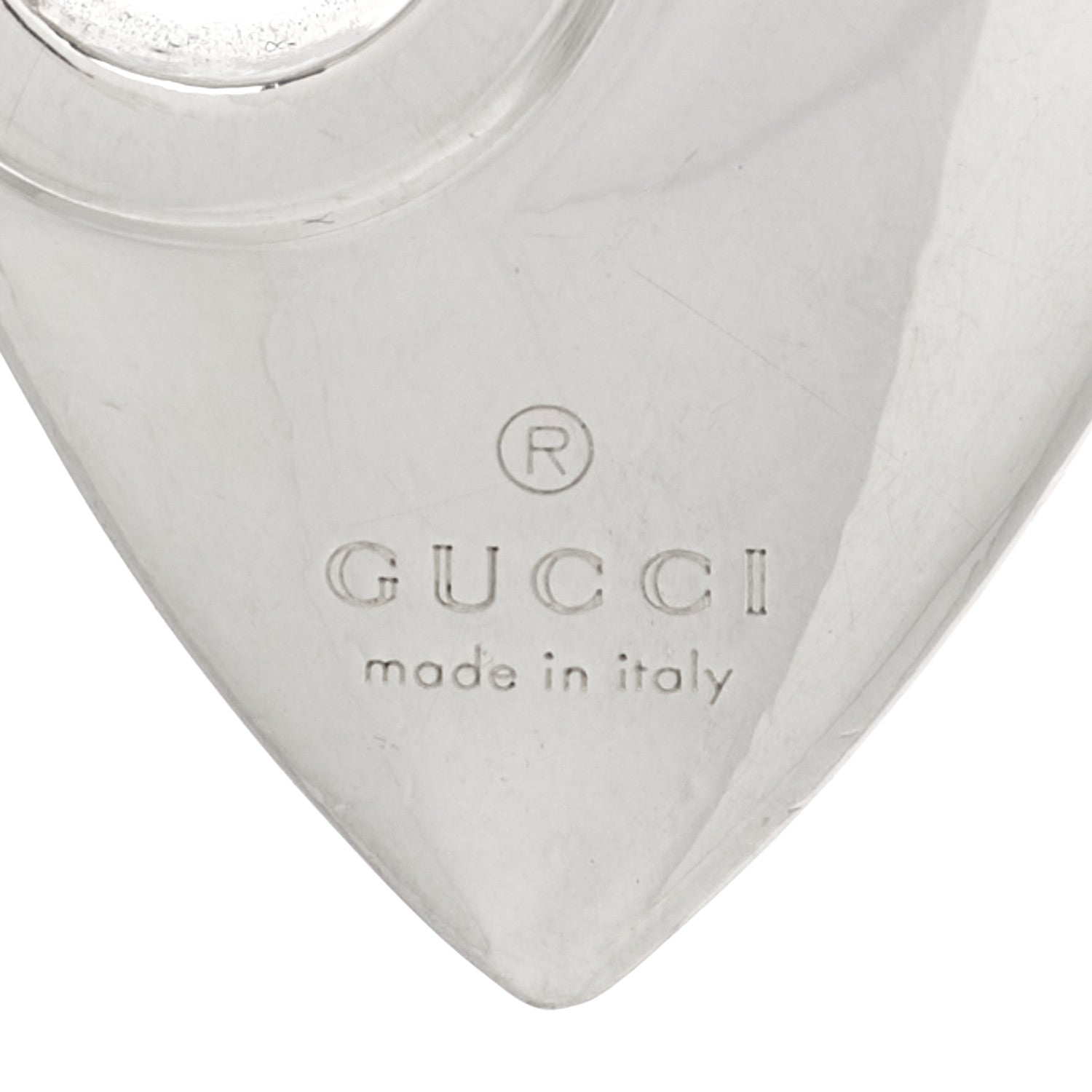 Gucci Sterling Silver G Heart Charm Link Bracelet 3 of 3
