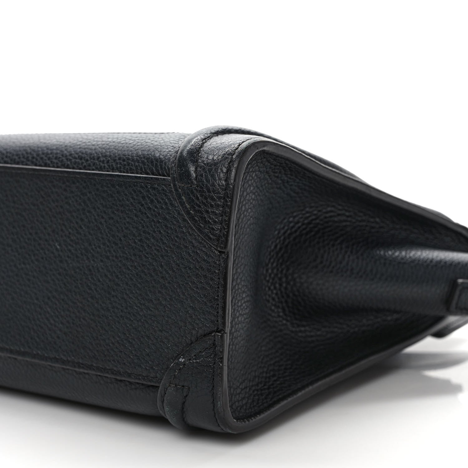 Celine Drummed Calfskin Nano Luggage Black 8 of 8