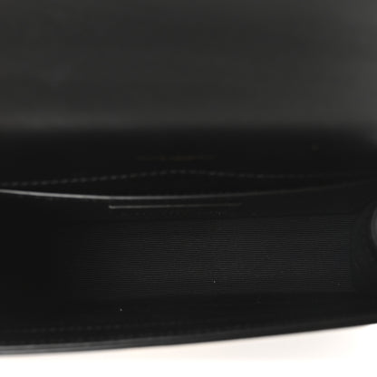 Saint Laurent Patent Linear Embossed Small Classic Monogram Kate Tassel Satchel Black 5 of 10