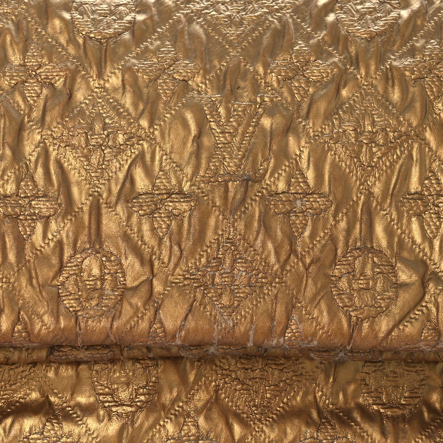 Louis Vuitton Jacquard Quilted Monogram Limelight Clutch PM Gold 7 of 13