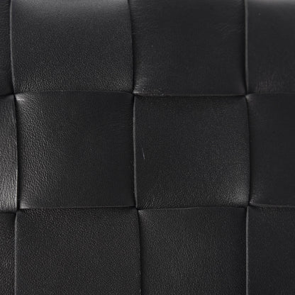 Bottega Veneta Lambskin Maxi Intrecciato Cassette Crossbody Bag Black 13 of 14