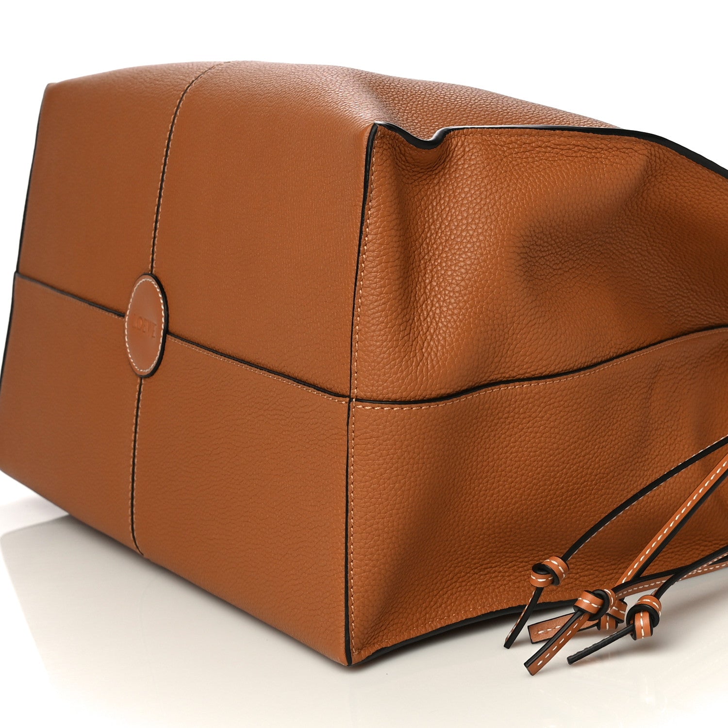 Loewe Grained Calfskin Cushion Tote Tan 14 of 23