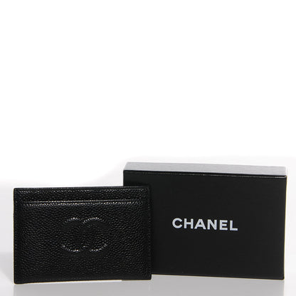 Chanel Caviar Timeless CC Card Holder Black 8 of 8