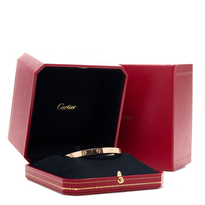 Cartier 18K Pink Gold LOVE Cuff Bracelet 19 4 of 4