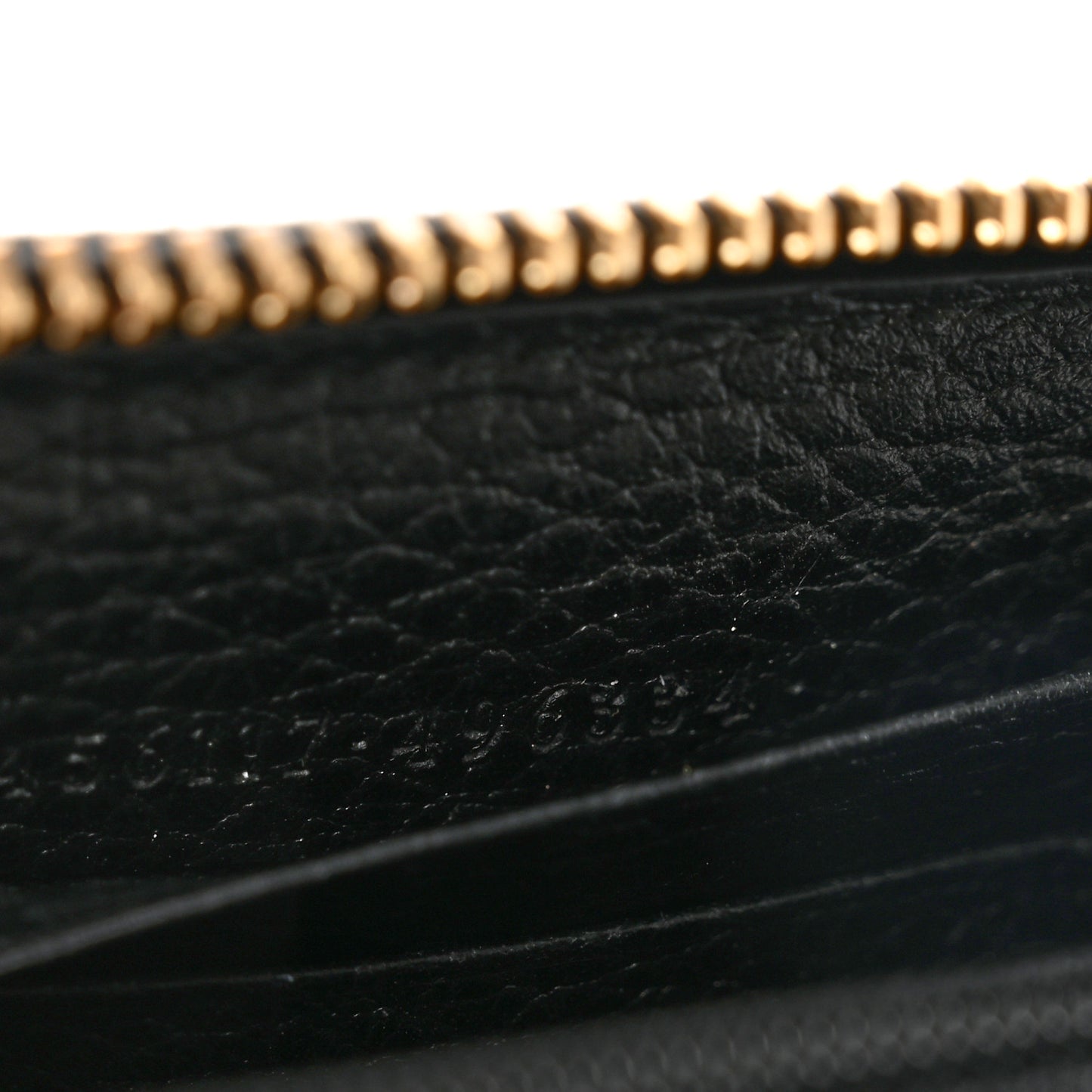 Dollar Calfskin GG Marmont Zip Around Wallet Black
