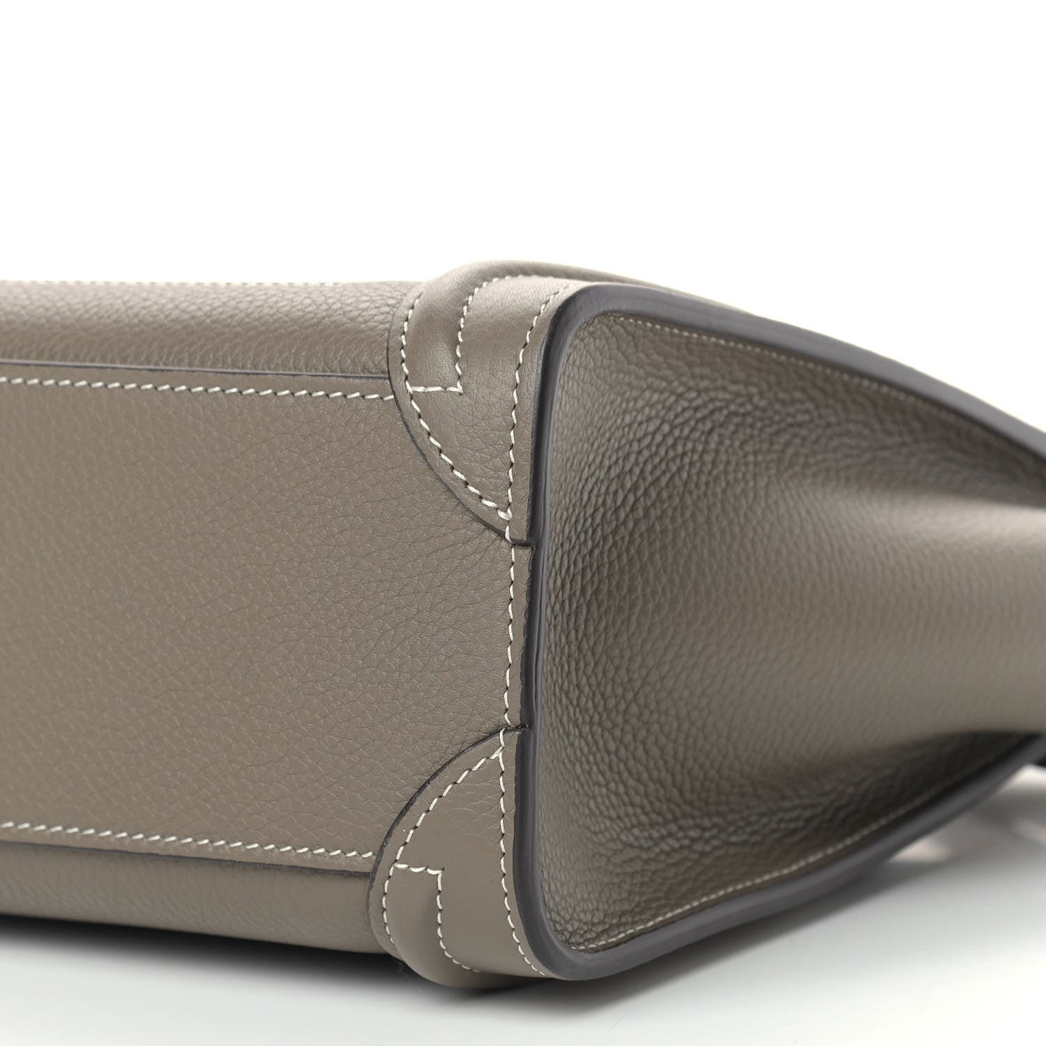 Celine Drummed Calfskin Nano Luggage Souris 10 of 11