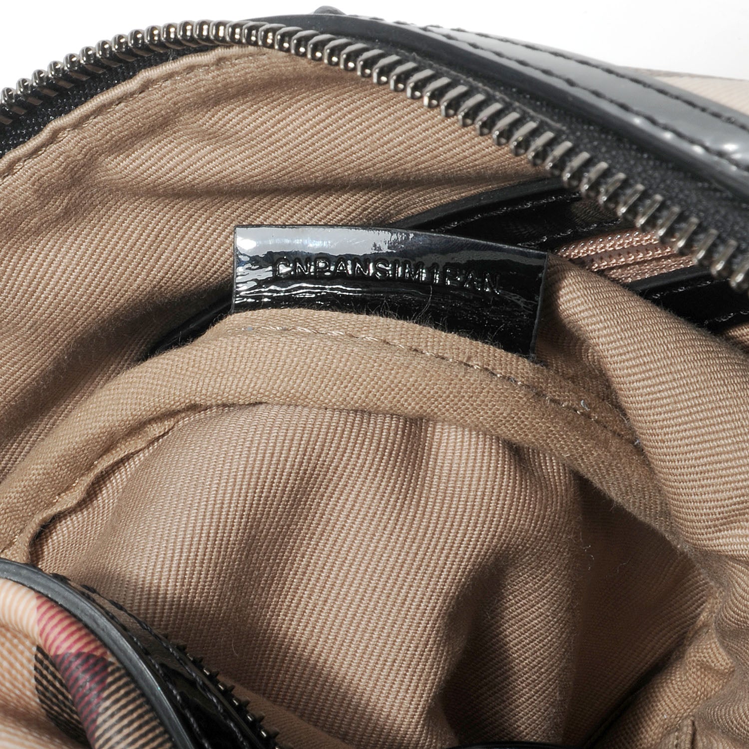 Burberry Supernova Check Chester Bowling Bag Black 7 of 7