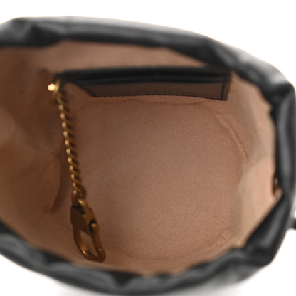 Gucci Calfskin Matelasse Mini GG Marmont 2.0 Bucket Bag Black 5 of 11