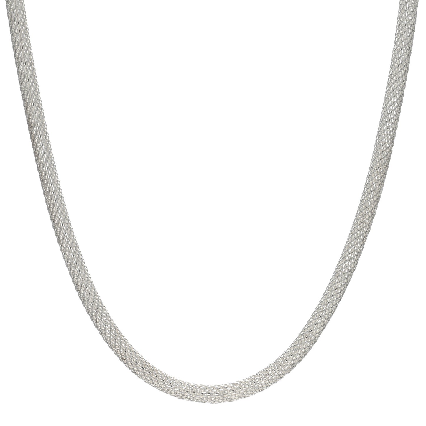 Sterling Silver Somerset Mesh Toggle Necklace