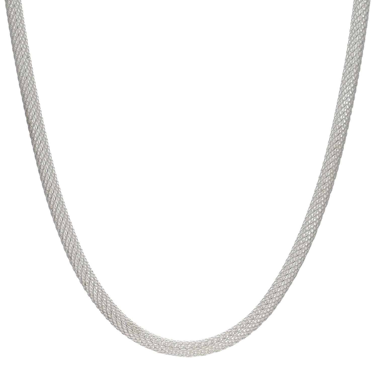 Tiffany Sterling Silver Somerset Mesh Toggle Necklace 1 of 4