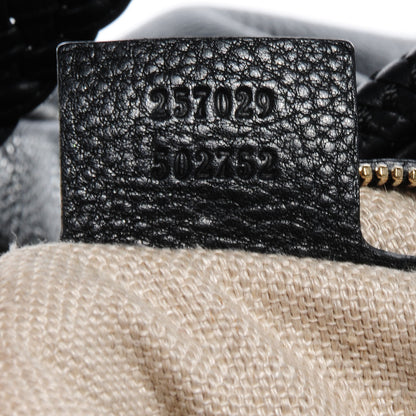 Gucci Leather Medium Marrakech Shoulder Bag Black 7 of 8