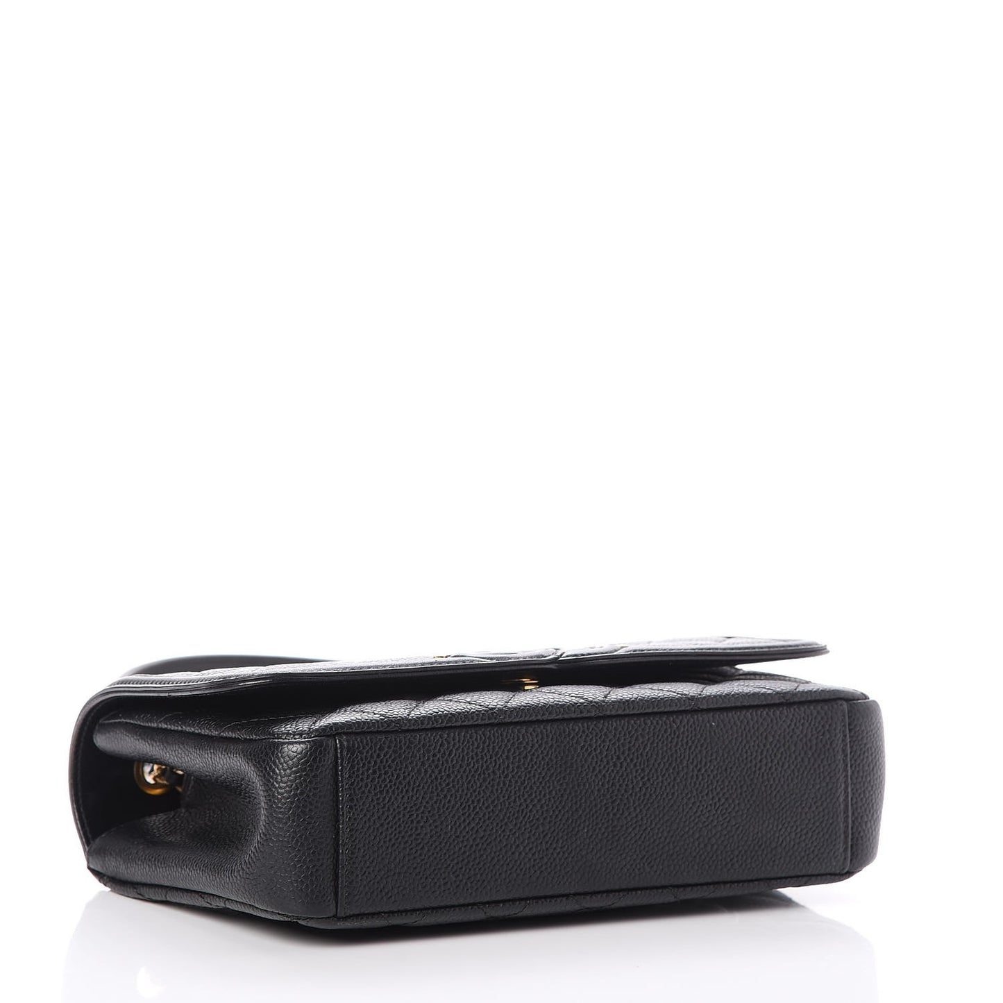 Caviar Quilted Small CC Filigree Flap Black