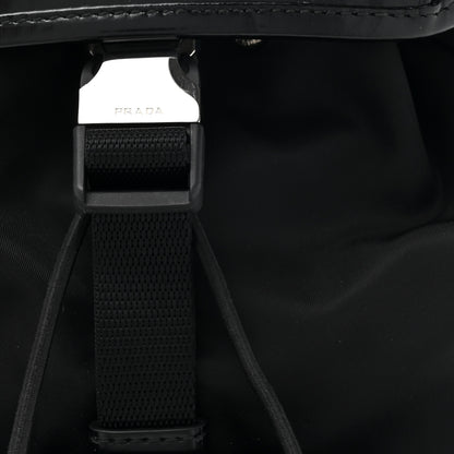 Prada Nylon Brushed Calfskin Mini Backpack Black 7 of 13