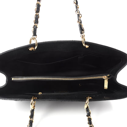 Chanel Caviar Quilted XL Grand Shopping Tote GST Black 5 of 17