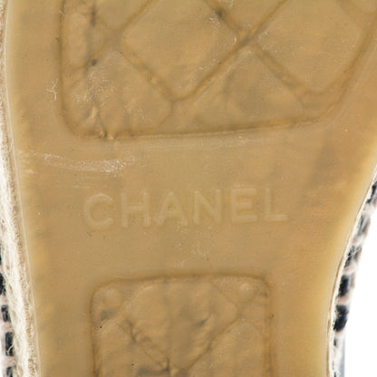 Chanel Lambskin CC Espadrilles 37 Dark Navy 7 of 7