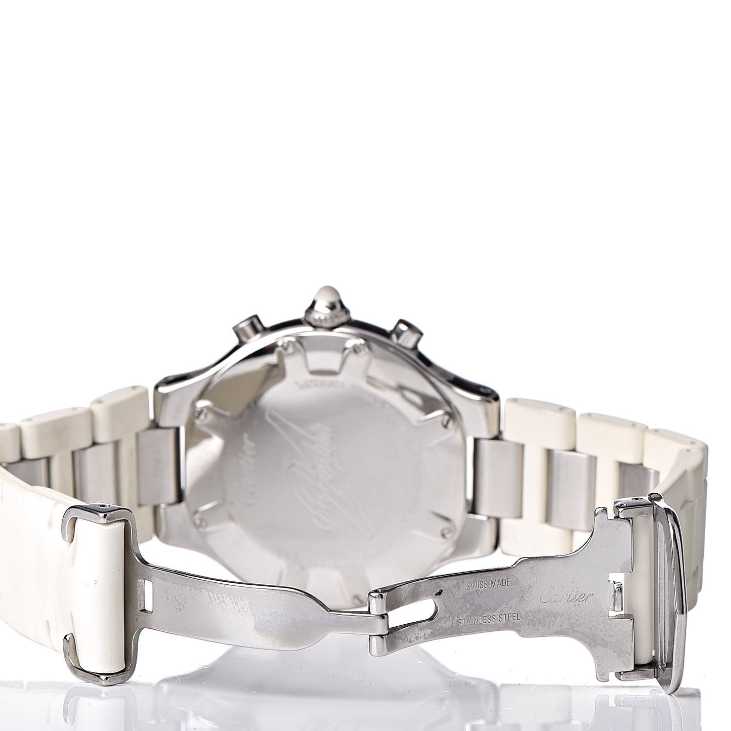 Stainless Steel Rubber 38mm Must 21 Chronoscaph Quartz Watch