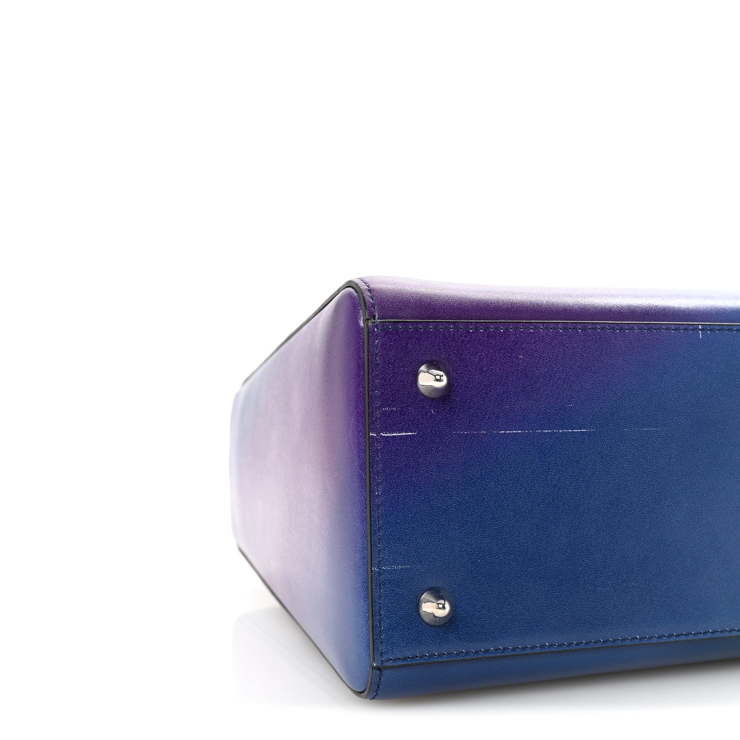 Christian Dior Box Calfskin Gradient Medium Lady Dior Purple Blue Green 8 of 9